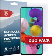 Rosso Screen Protector Ultra Clear Duo Pack Geschikt voor Samsung Galaxy A51 | TPU Folie | Case Friendly | 2 Stuks