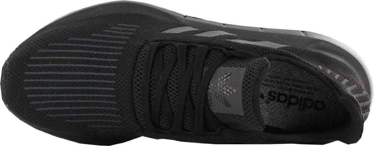 Adidas originals swift run top sneakers in black cg4111