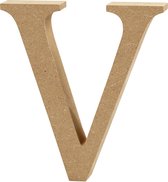 Creative Letter V Mdf 13 Cm