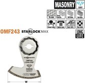 CMT 60mm. Starlock MAX diamant grit multitoolzaagblad (keramiek, beton, steen, baksteen, cementvoegen, marmervoegen, epoxyvoegen, tras epoxy)