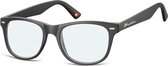 Montana Leesbril Unisex Wayfarer Zwart (blfbox67) Sterkte +2.50