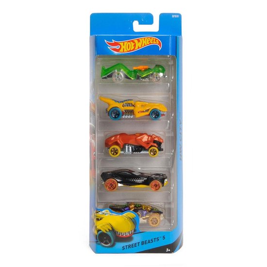 Coffret cadeau Hot Wheels avec 5 voitures