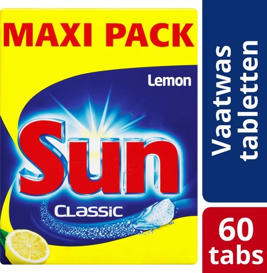 Sun Classic Lemon - 60 pcs - Tablettes pour le lave-vaisselle | bol.com