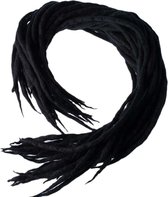 Dragon Dreads Dreadlocks Mix & Match 10 Wool Zwart