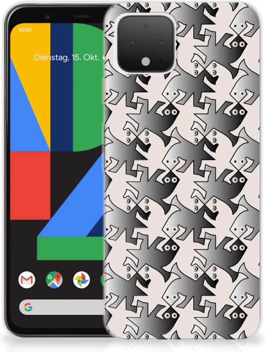 Google Pixel 4 TPU Hoesje Salamander Grey