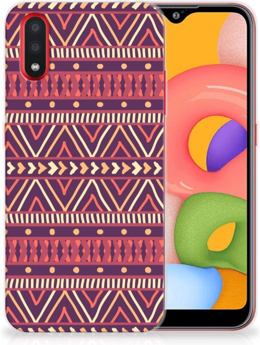 Samsung Galaxy A01 TPU bumper Aztec Paars