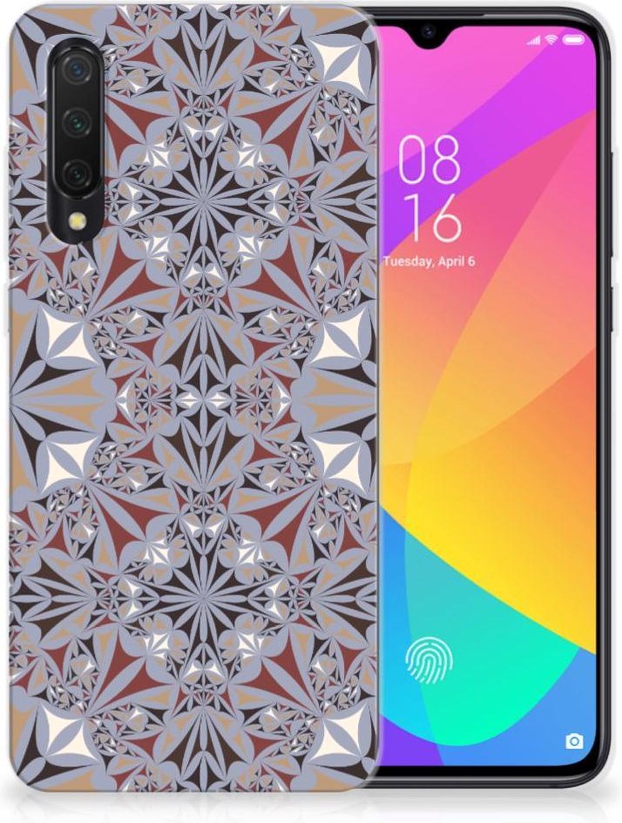Xiaomi Mi 9 Lite TPU Siliconen Hoesje Flower Tiles