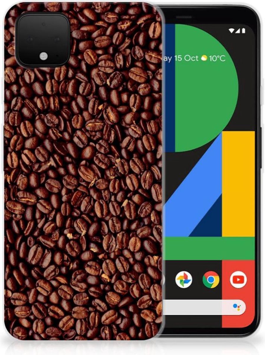 Google Pixel 4 XL Siliconen Case Koffiebonen
