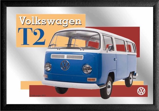 Volkswagen T2 Spiegel 22 cm x 32 cm.