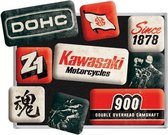 Jeu d'aimants Kawasaki Motorcycles depuis 1878
