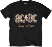 AC/DC Heren Tshirt -XL- Rock Or Bust Zwart