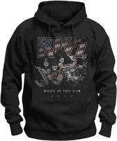 Kiss Hoodie/trui -XL- Made In The USA Zwart