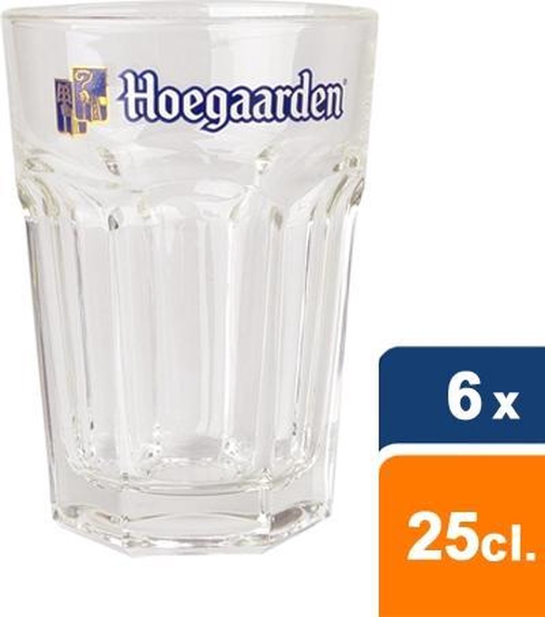 Hoegaarden - Bierglas Witbier 25cl - 6 stuks | bol.com