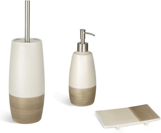 pols zo veel lekken Nature Badkamer Accessoires Set Keramiek | bol.com