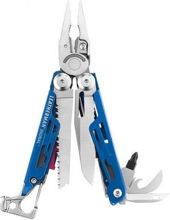 Leatherman multitool Signal Cobalt 19-delig met schede - Blauw Leatherman multitool Signal Cobalt 19-delig met schede - Blauw