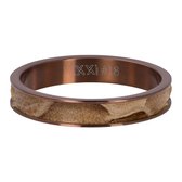 iXXXi Jewelry Vulring 4 mm Cobra Bruin - maat 19