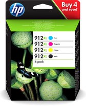 HP 912XL originele zwarte/cyaan/magenta/gele inktcartridges 4-pack