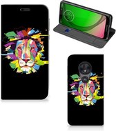 Magnet Case Motorola Moto G7 Play Lion Color