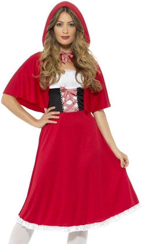 SMIFFY'S - Rode miss Roodkapje kostuum voor vrouwen - S - Smiffys