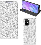 Geschikt voor Samsung Galaxy S20 Plus Hoesje met Magneet Stripes Dots