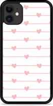 iPhone 11 Hardcase hoesje Pink Love - Designed by Cazy