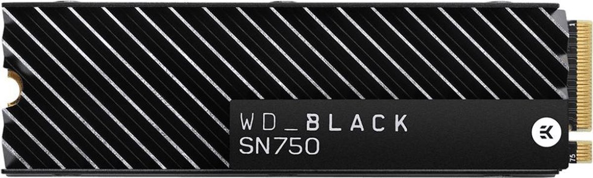 Western Digital WD_BLACK SN750 - Interne SSD M.2 - 2 TB - Met heatsink