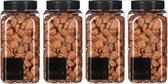 4x Decoratie/hobby steentjes terra cotta  650 ml - Home Deco - Woonaccessoires - Decoratie materialen