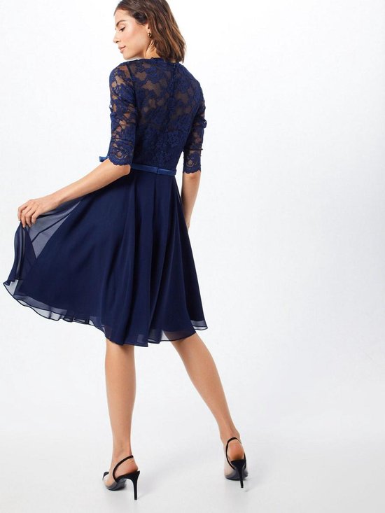 Mascara cocktailjurk Navy38