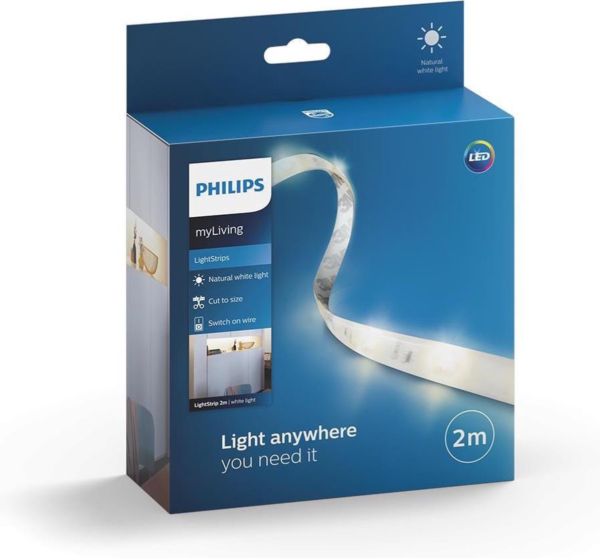 Philips myLiving LED Strip - 2 meter - Wit