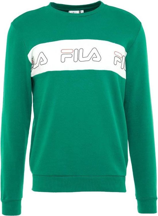 Fila - Heren Sweaters Benny Crew Sweat UP - Groen - Maat M | bol.com