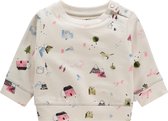 Noppies Meisjes Sweater Canfield all over print - Whisper White - Maat 56