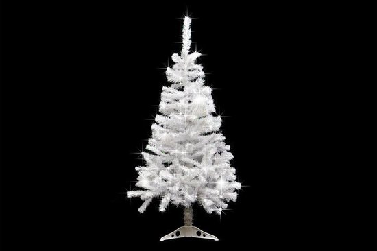 Kunst Kerstboom Wit met Glittereffect 120 cm + LED Verlichting | bol.com