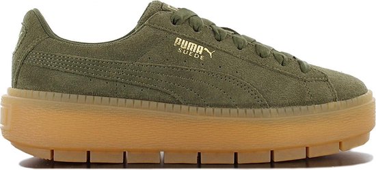 Puma Suede Platform Rugged WNs Groen | bol.com