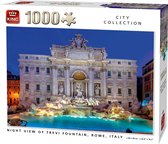 King Legpuzzel Night View Of Trevi Fountain Rome 1000 Stukjes