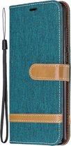 Denim Book Case - Xiaomi Redmi Note 8 Pro Hoesje - Groen