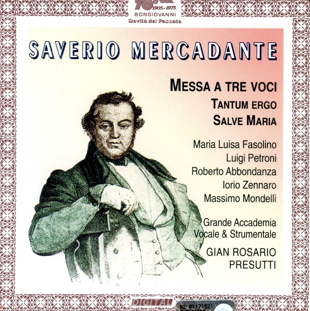 Messa Concertata A Tre Voci - Tantu