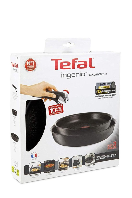 Tefal Ingenio Expertise Non Bâton Induction Grille Poêle 26cm (Non Poignée)