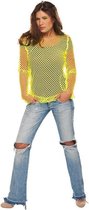 Rubie's Netshirtje Neon Geel Dames One Size