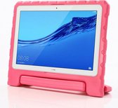 Huawei MediaPad T5 10 hoes - Schokbestendige case met handvat - Magenta