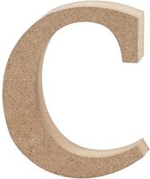 Letter, c, H: 8,4 cm, dikte 2 cm, 1 stuk