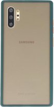 Kleurcombinatie Hard Case voor Samsung Galaxy Note 10 Plus Donker Groen