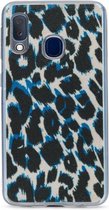 Samsung Galaxy A20e Hoesje - My Style - Magneta Serie - TPU Backcover - Blue Leopard - Hoesje Geschikt Voor Samsung Galaxy A20e
