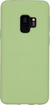 Accezz Liquid Silicone Backcover Samsung Galaxy S9 hoesje - Groen