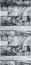 Origin Wallcoverings behangpapier marmeren stenen zwart en wit - 337253 - 53 cm x 10,05 m