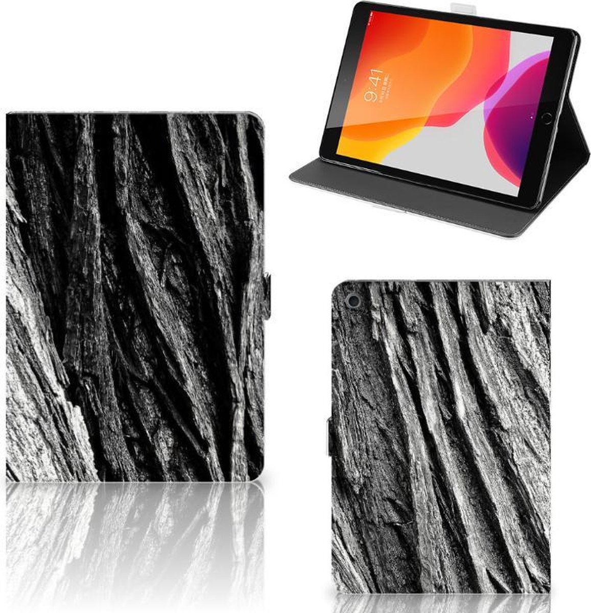 Tablet Book Cover iPad 10.2 2019 | iPad 10.2 2020 | 10.2 2021 Boomschors Grijs