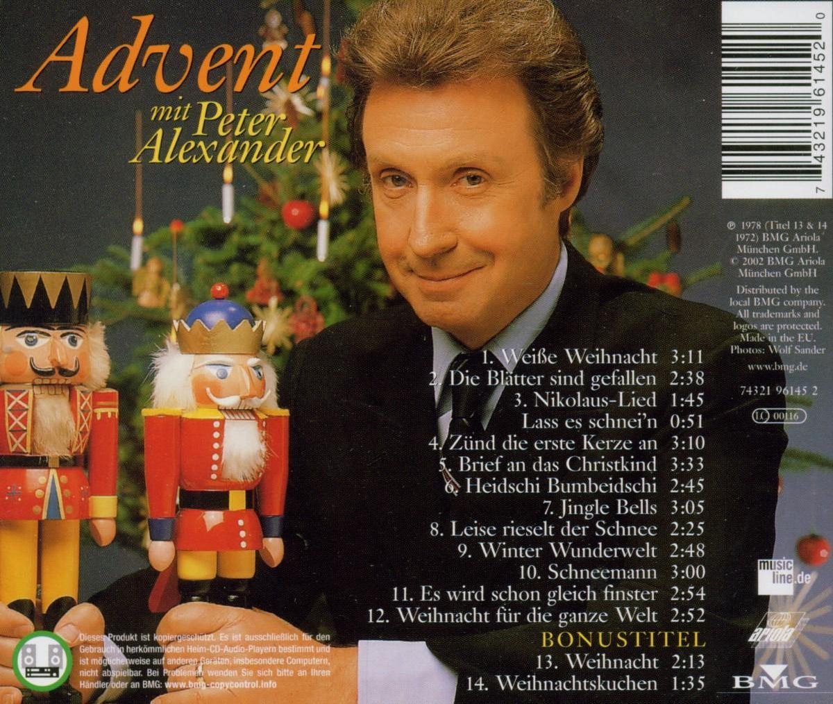 Advent Mit Peter Alexander, Peter Alexander CD (album) Muziek