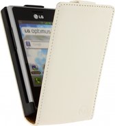 Mobilize Ultra Slim Flip Case LG Optimus L3 E400 White