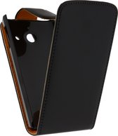 Xccess Leather Flip Case Huawei Ascend W1 Black