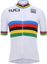 Santini UCI World Championship jersey / Fietsshirt korte mouwen wereldkampioen-3XL