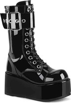 Demonia Laarzen -37 Shoes- PETROL-150 Zwart